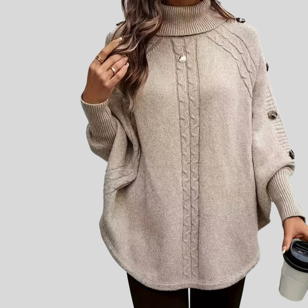 Sylvie | Pull Torsadé Col Monté