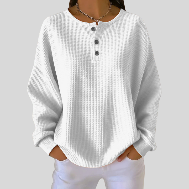 Adeline | Pull Henley Décontracté