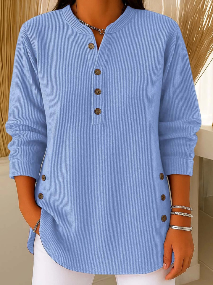 Henriette | Tunique Henley Boutonnée