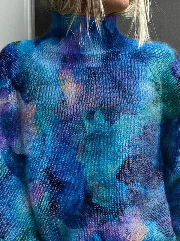 Yvonne | Pull artistique à col roulé