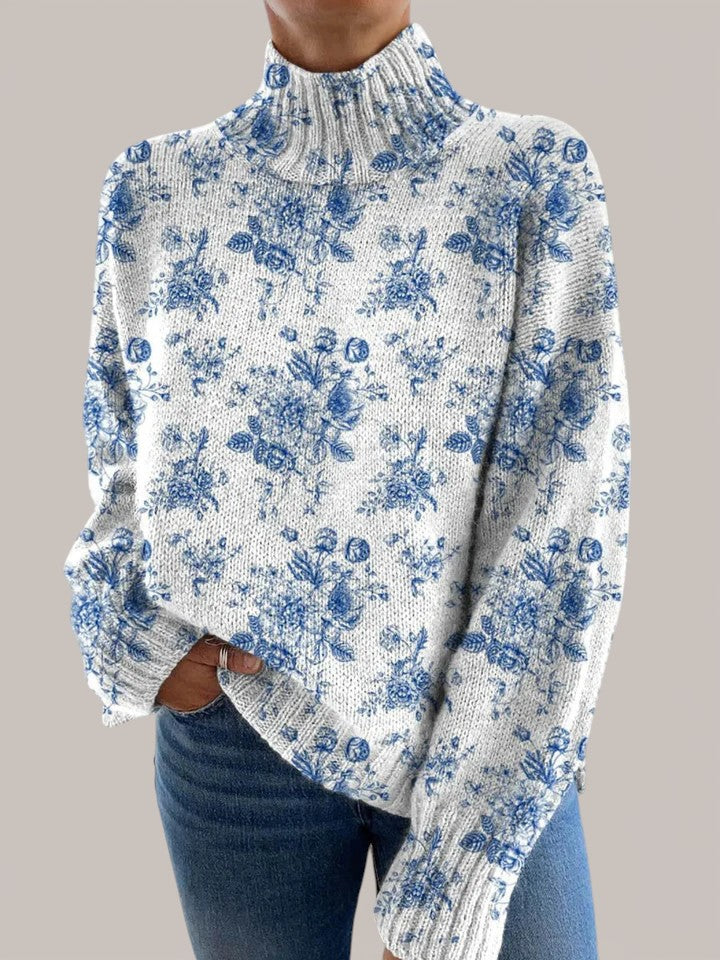 Milka | Sous-pull floral artistique