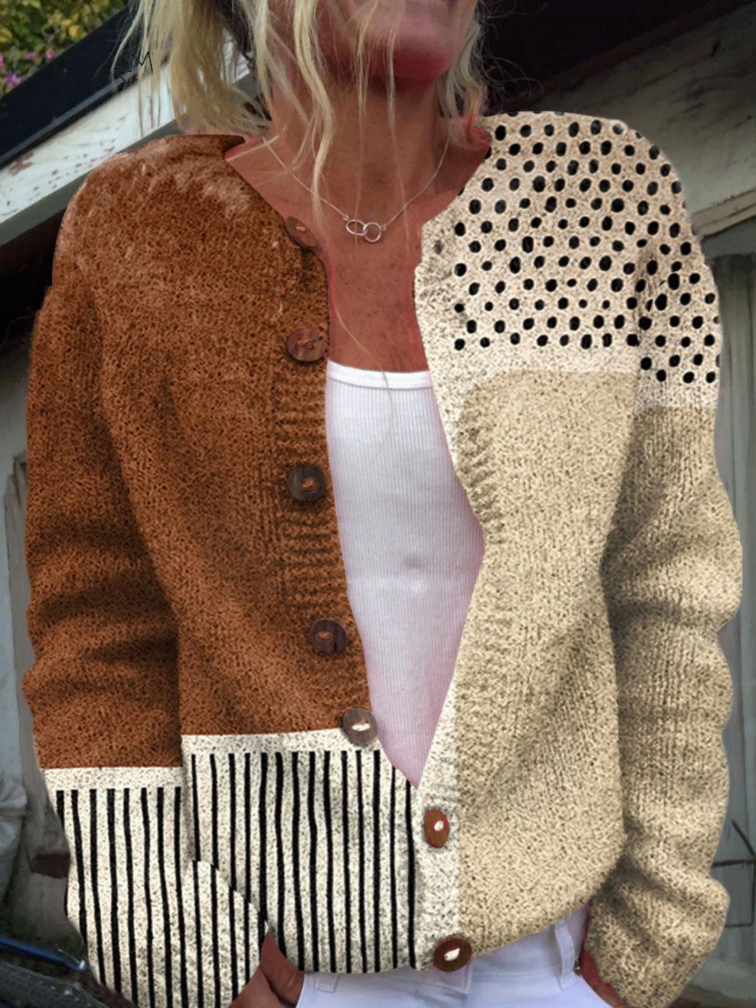 Eloise™ | Vintage Patchwork Cardigan
