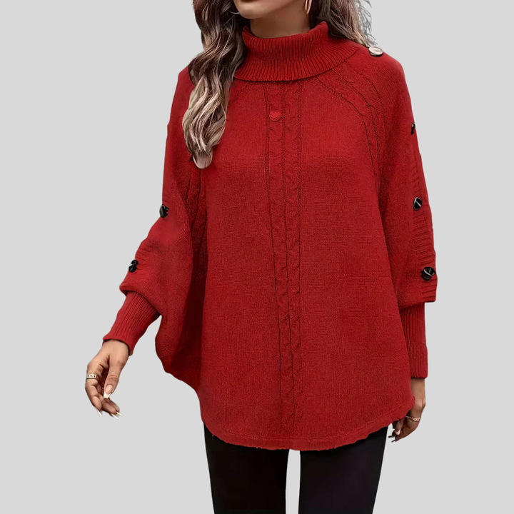 Sylvie | Pull Torsadé Col Monté