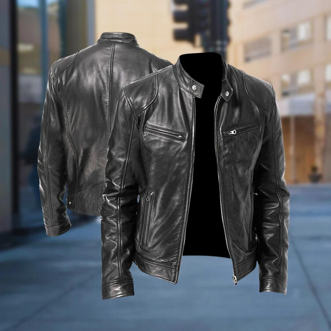 Calvin | Men's Vegan Leather Jacket