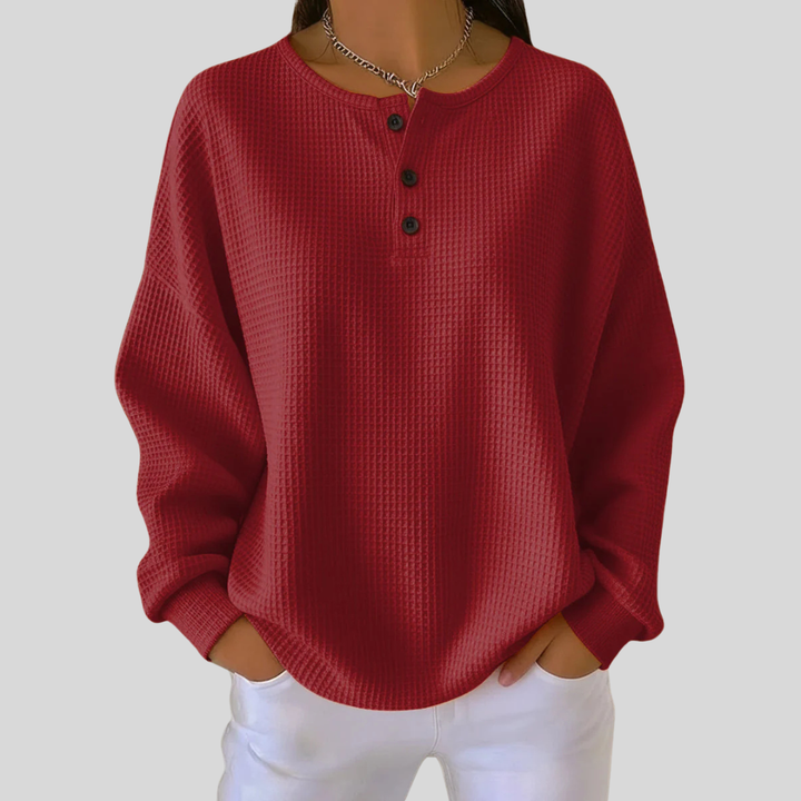 Adeline | Pull Henley Décontracté