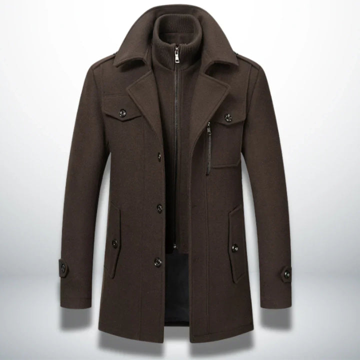 Nordelle | Double-Collar Trench Coat