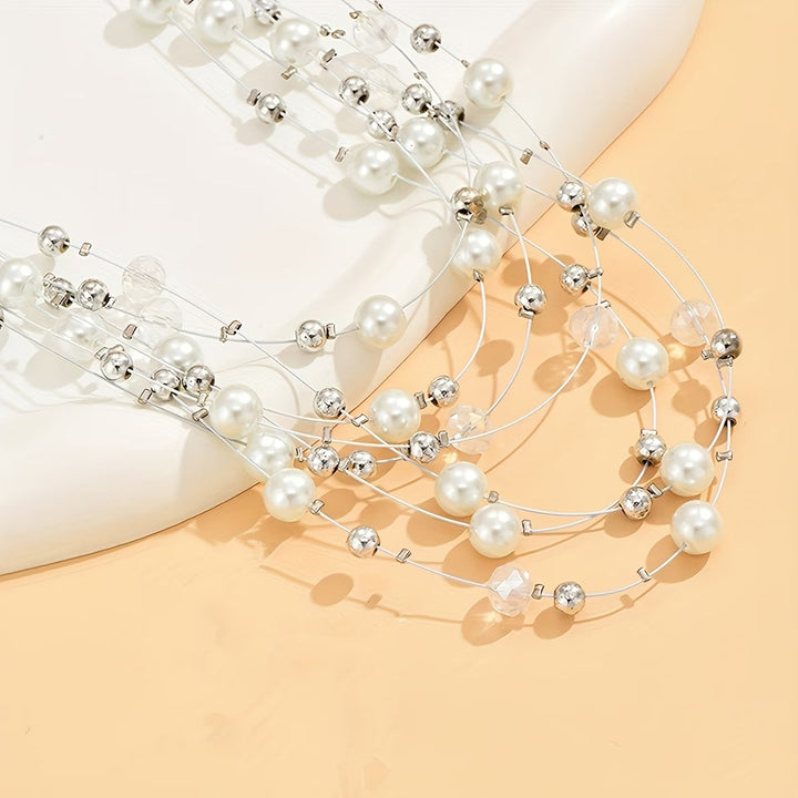 Boho Multi-Layered Pearl Set