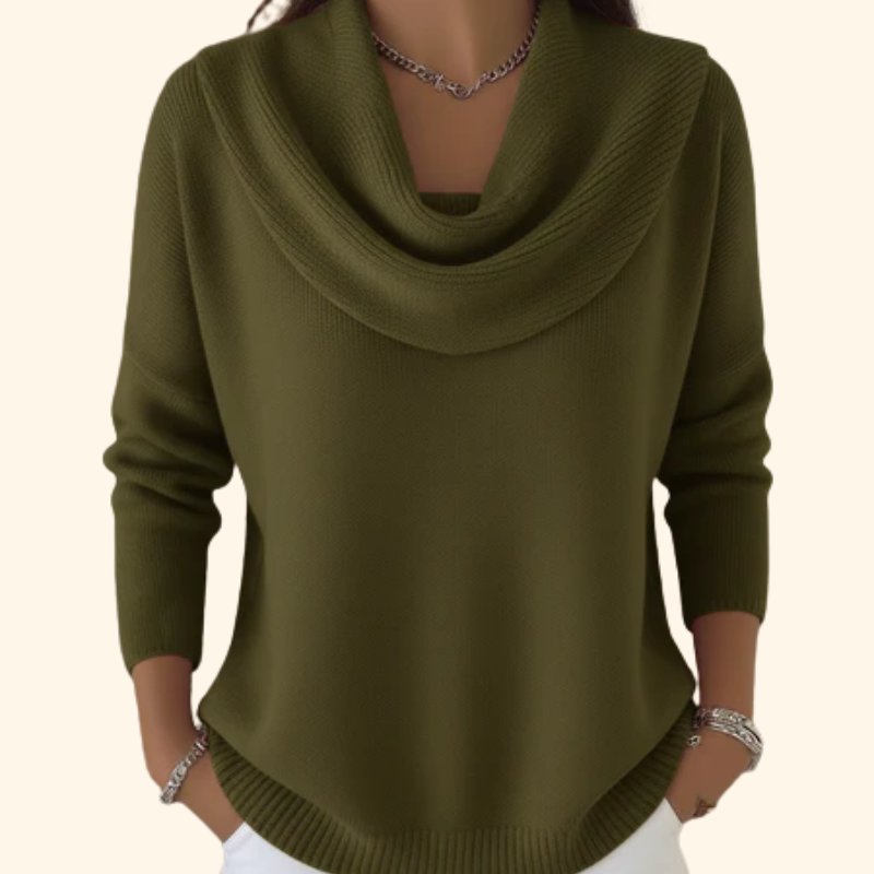 Zélie | Pull Col Drapé