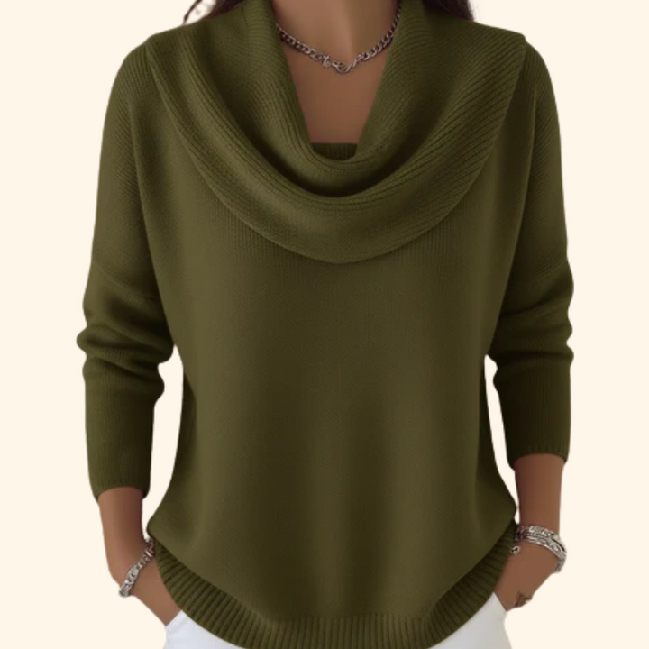 Zélie | Pull Col Drapé