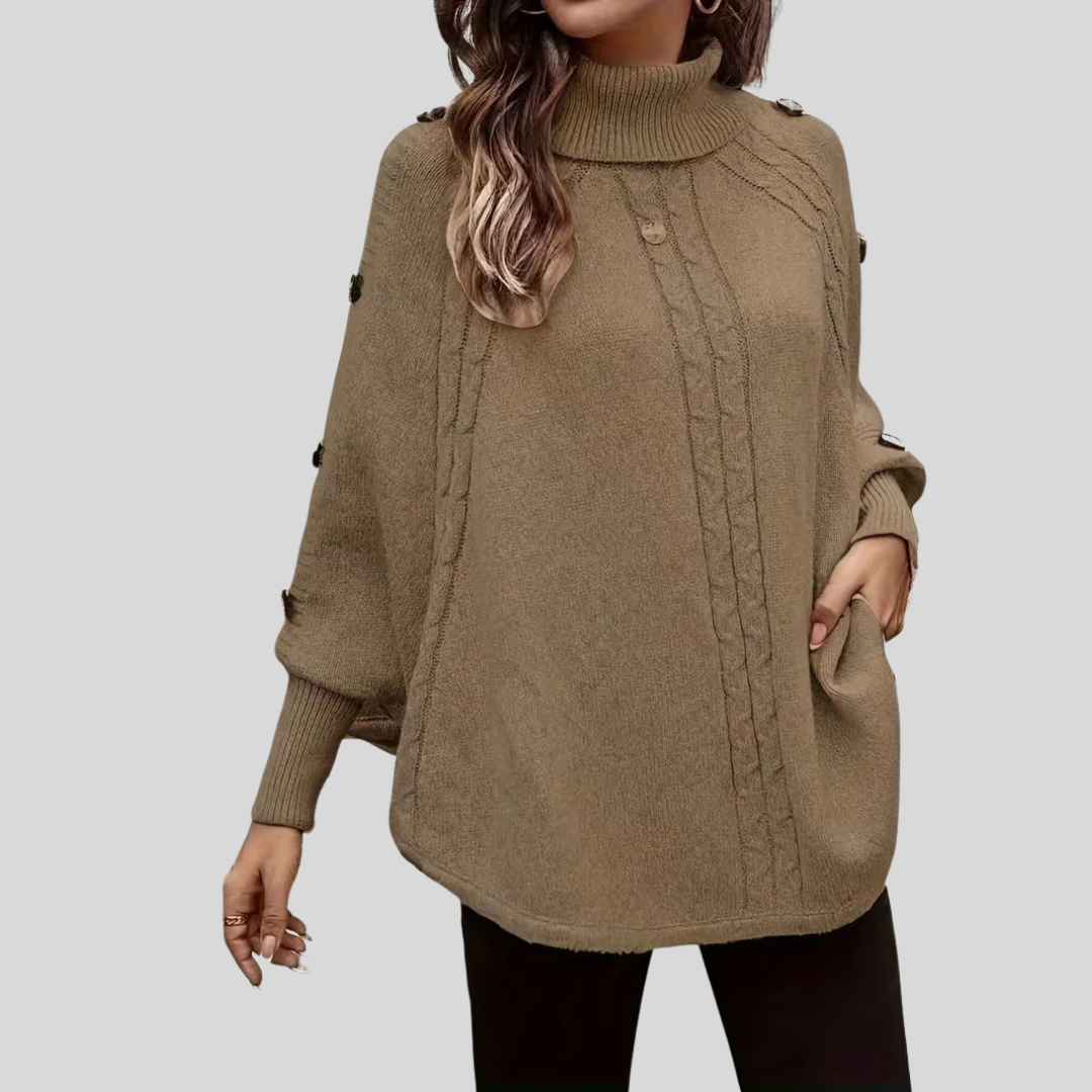 Sylvie | Pull Torsadé Col Monté
