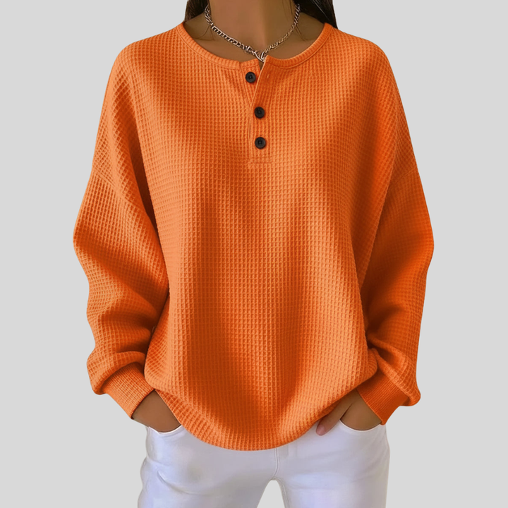 Adeline | Pull Henley Décontracté