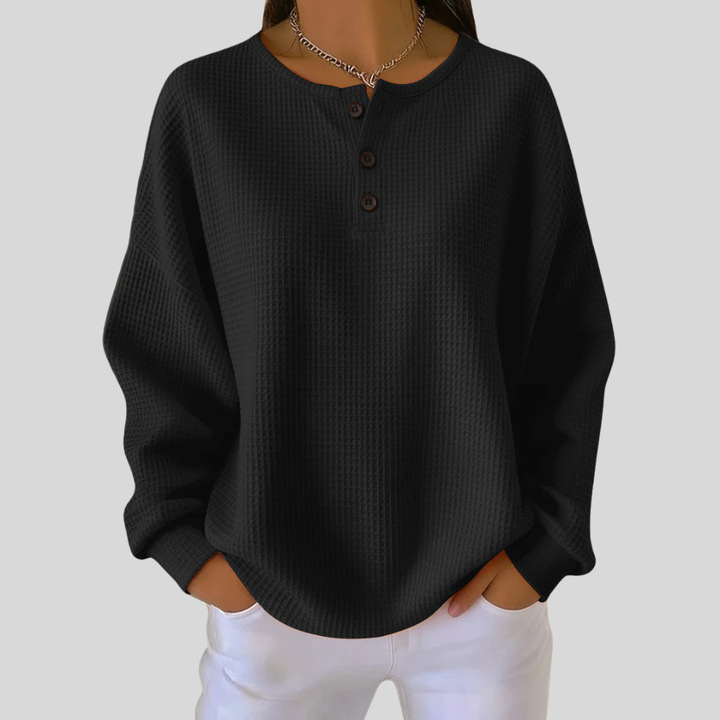 Adeline | Pull Henley Décontracté