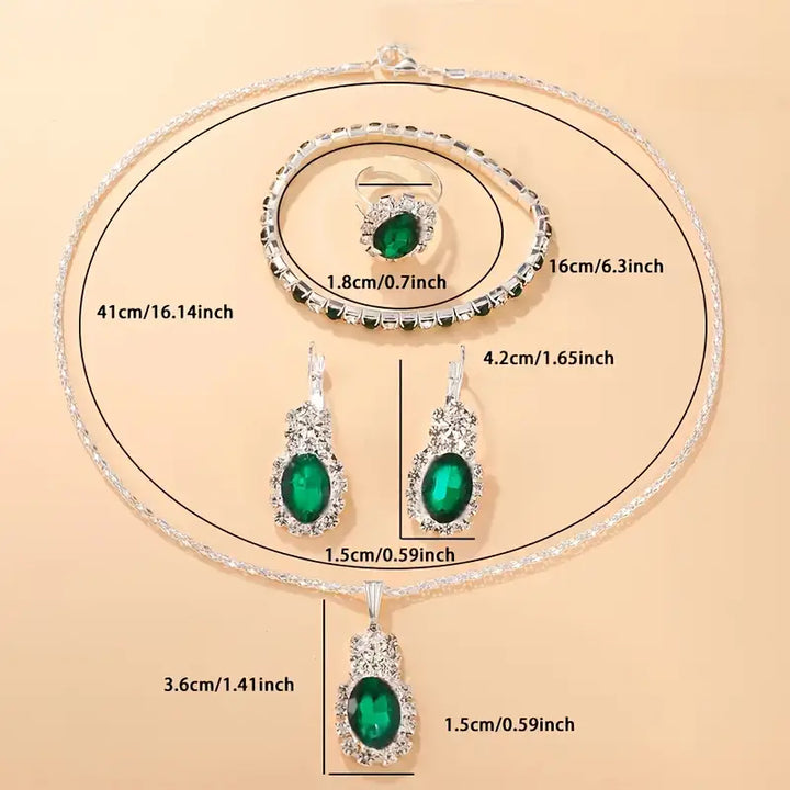 Seloria Grevalyn Jewelry Set | White Gold