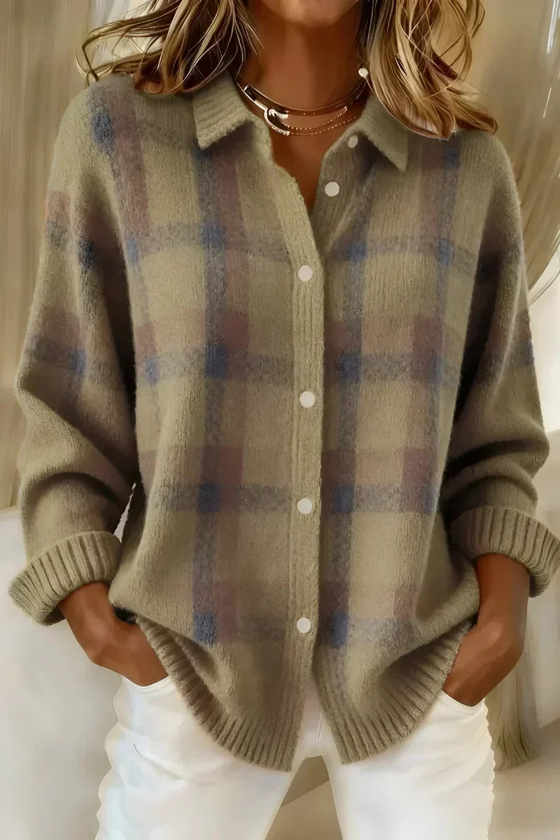Nirvelle™ | Cosy Checked Cardigan