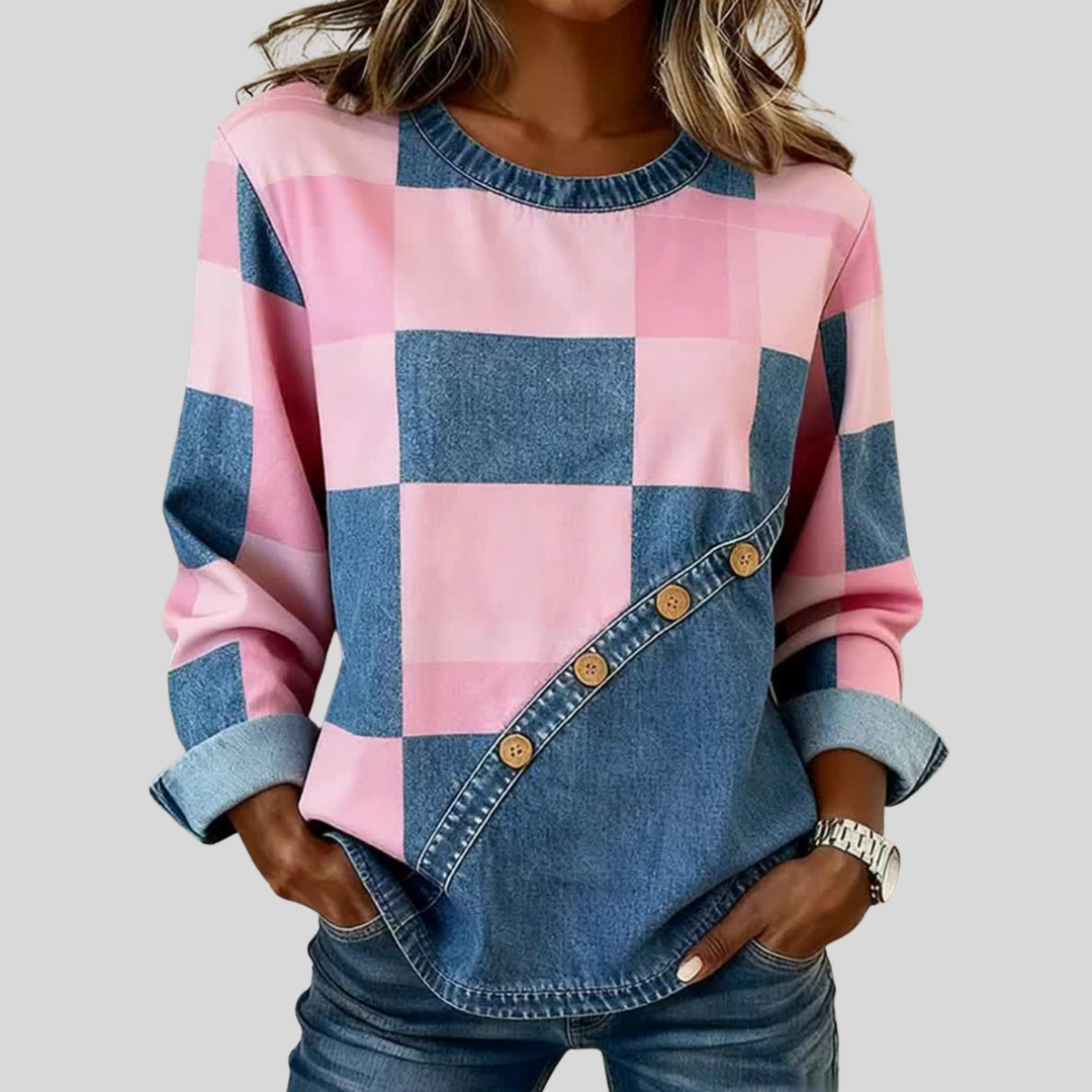 Apolline | Sweat Patchwork Artistique