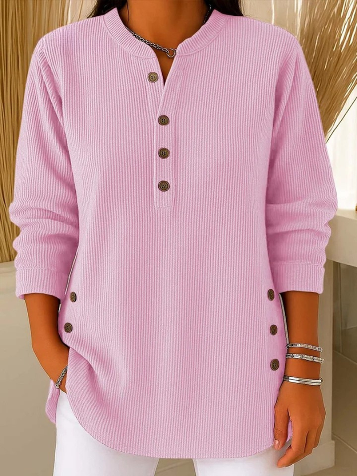 Henriette | Tunique Henley Boutonnée