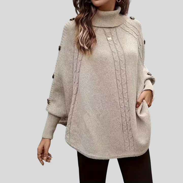 Sylvie | Pull Torsadé Col Monté