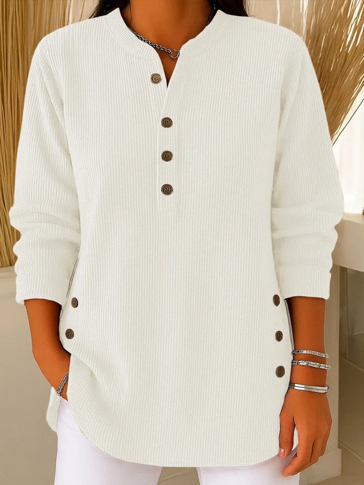 Henriette | Tunique Henley Boutonnée