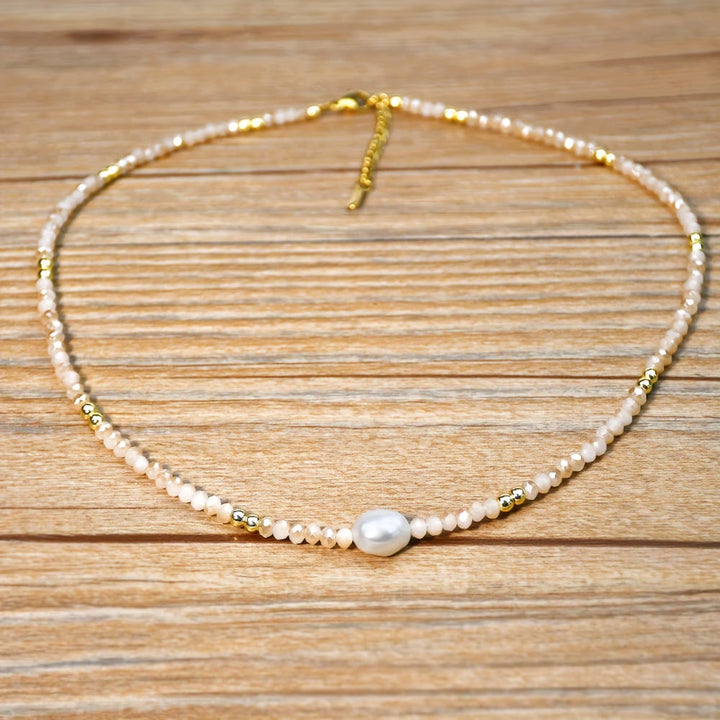 Minimal Beach Pearl Necklace