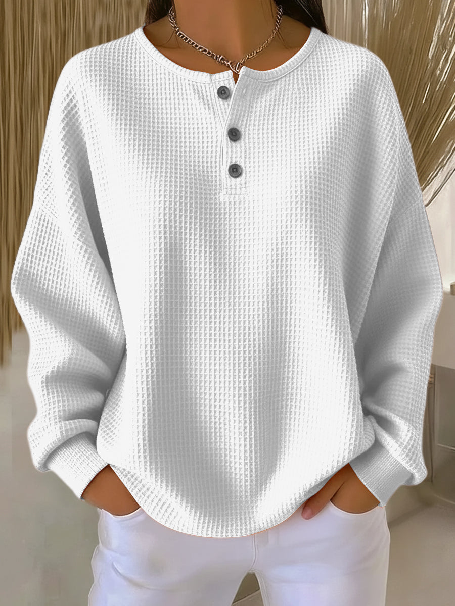 Berthe | Sweat Henley Gaufré
