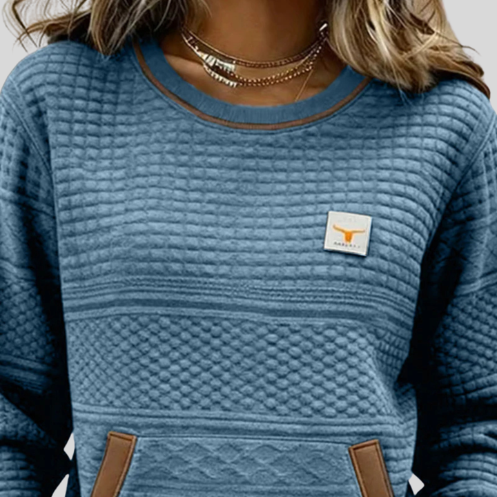 Céline | Sweat Color-Block Col Rond