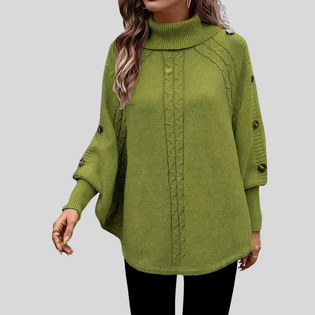 Sylvie | Pull Torsadé Col Monté