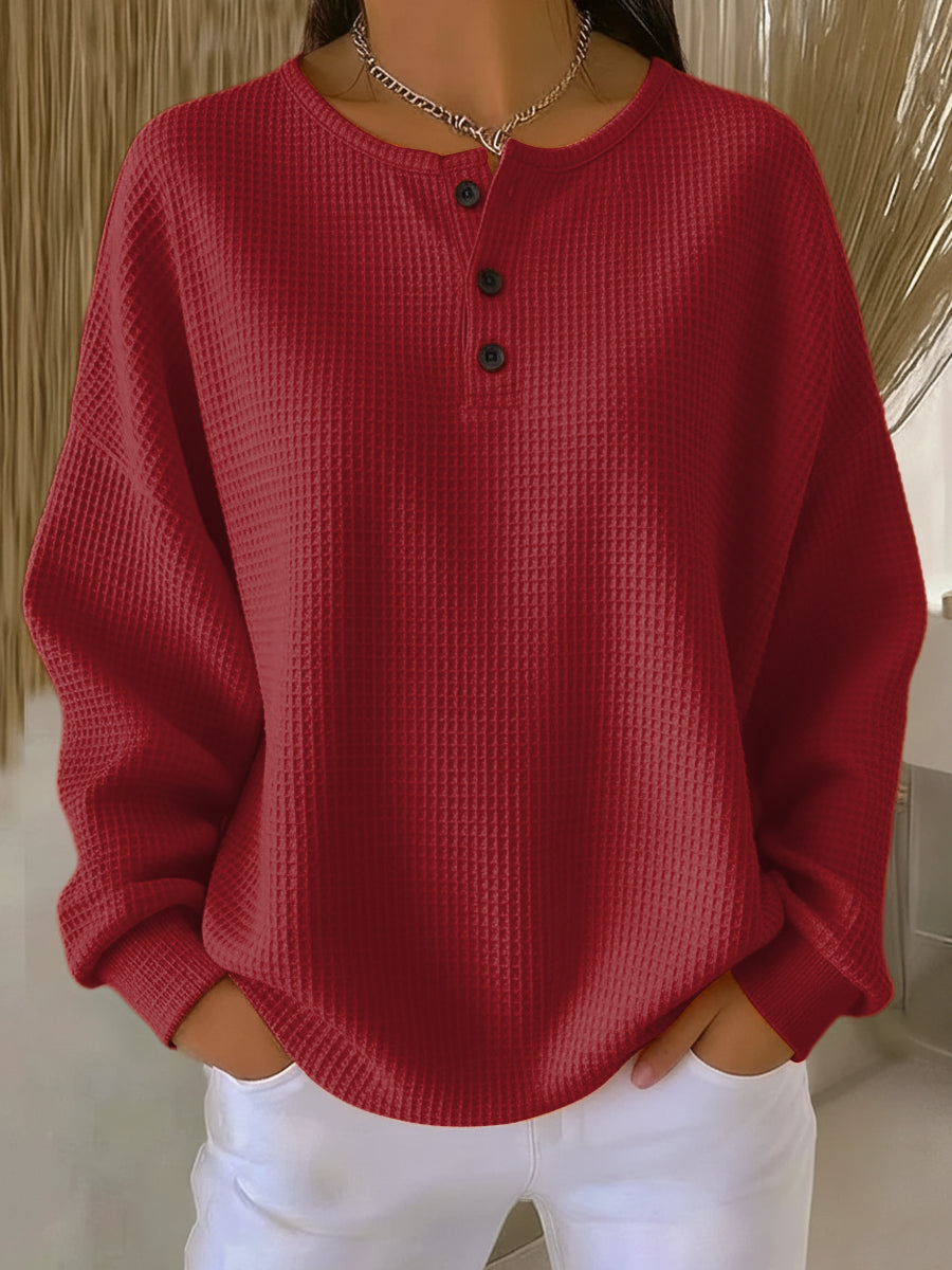 Berthe | Sweat Henley Gaufré