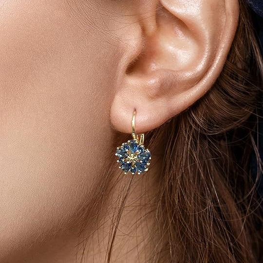 Calina Flower Earrings | Gold