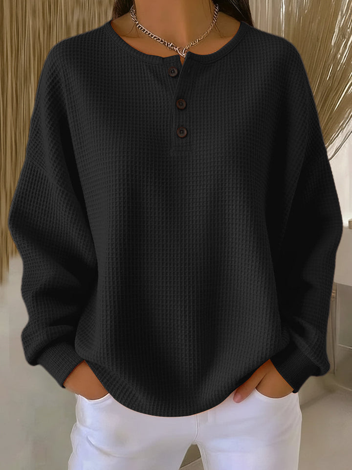 Berthe | Sweat Henley Gaufré