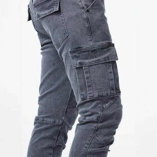 Brent men's slim cargo jeans, product detail