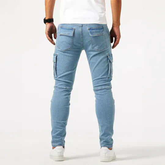 Brent men's slim cargo jeans, product detail