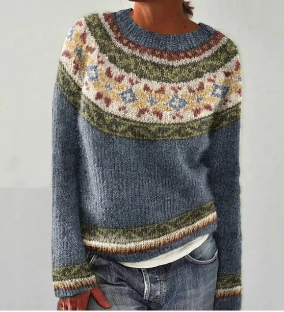 Élise | Pull hiver rétro