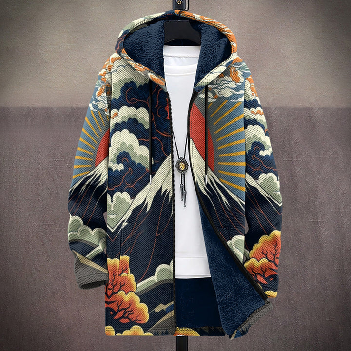 Ezra | Artful Hooded Cardigan