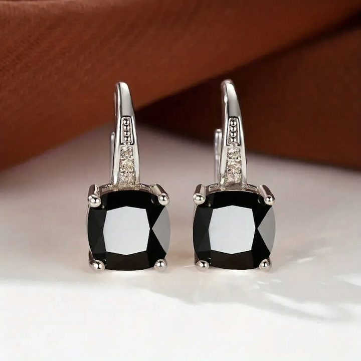 Mystic Stone Hoop Earrings | Gold
