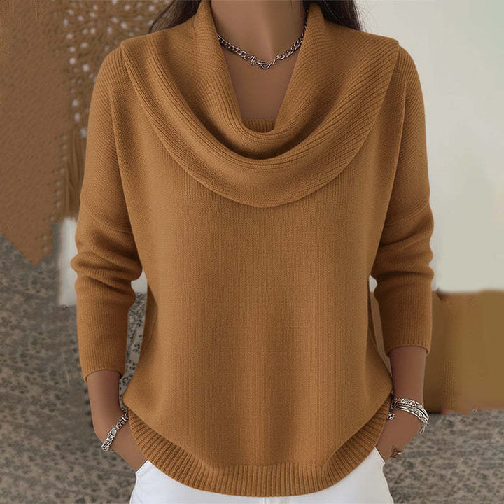 Zélie | Pull Col Drapé