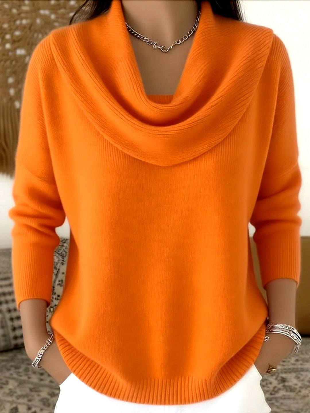 Zélie | Pull Col Drapé