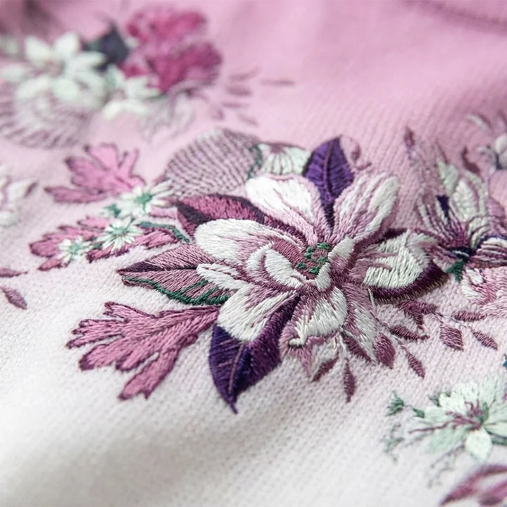 Firmine | Pull Fleuri Col Roulé