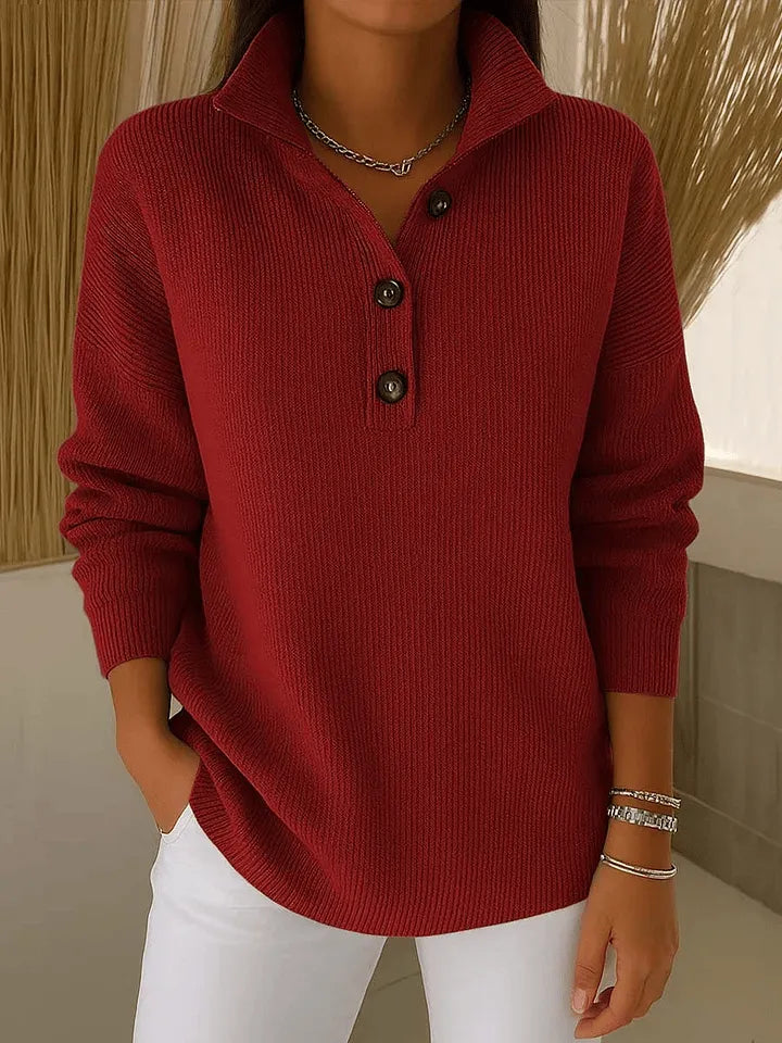 Suzanne | Pull Col Polo Cranté