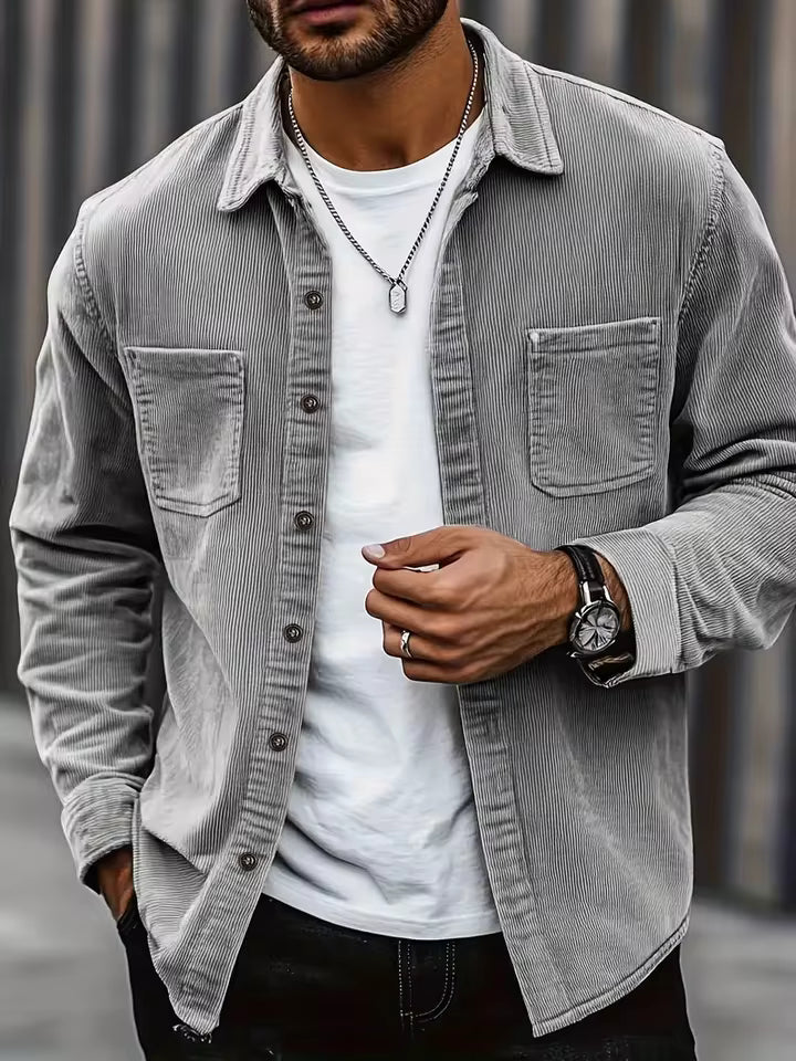 Lukas | Warm Corduroy Shirt for Men