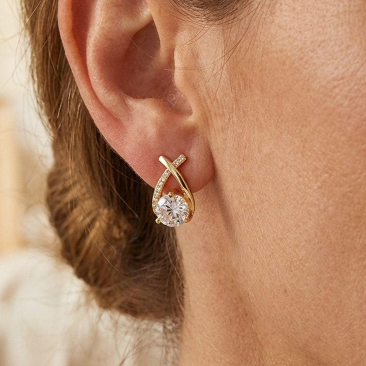 Elegant Twisted Teardrop Earrings