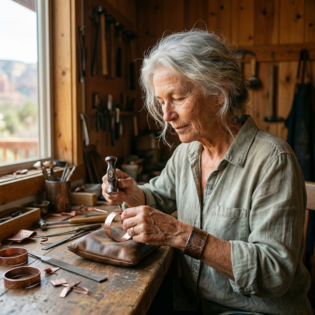 Rose's Peat Copper Ring