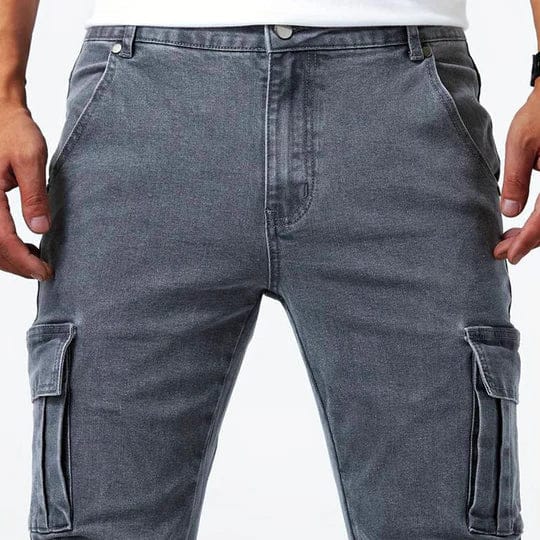 Brent men's slim cargo jeans, product detail
