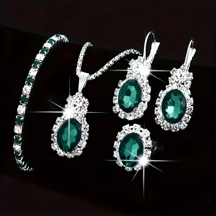 Seloria Grevalyn Jewelry Set | White Gold
