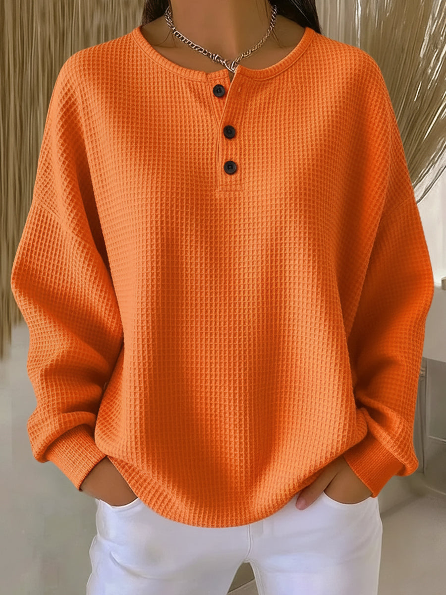 Berthe | Sweat Henley Gaufré