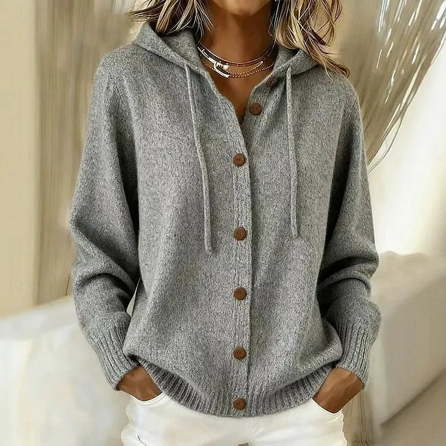 Goldie™ | Hooded Button Cardigan
