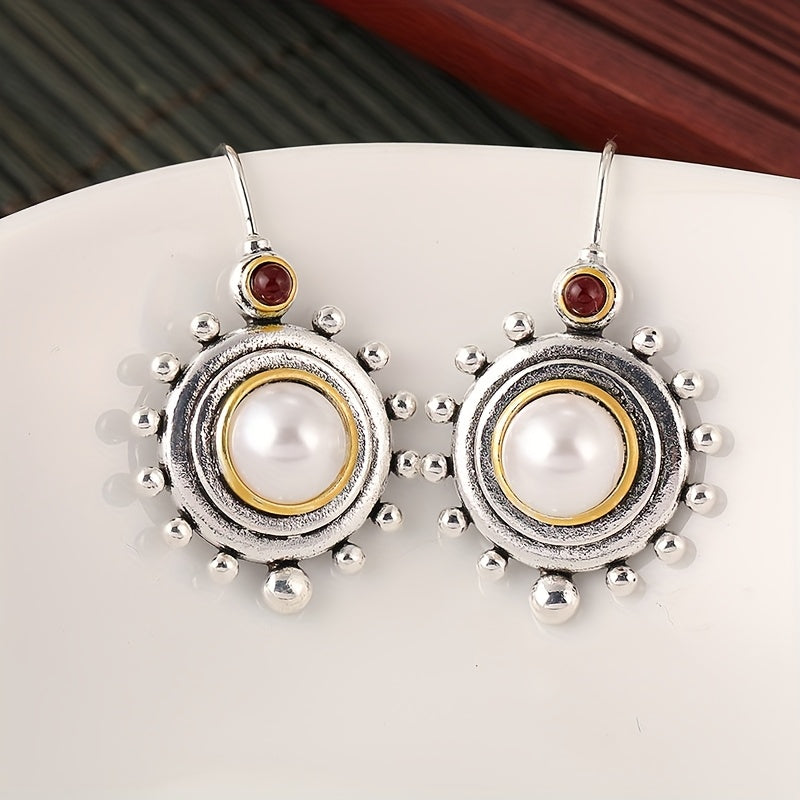 Vintage Pearl Statement Stud Earrings