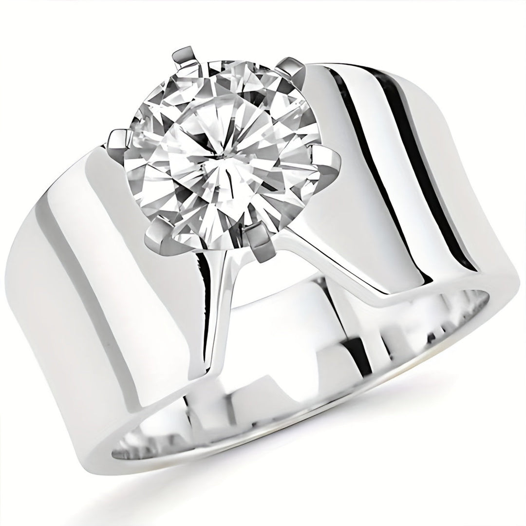 Bohemian Cubic Zirconia Wide Band Ring
