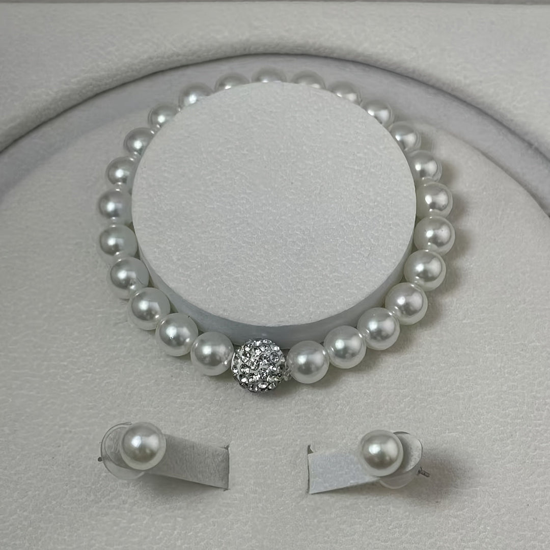 Luminous Pearl Crystal Jewelry Set