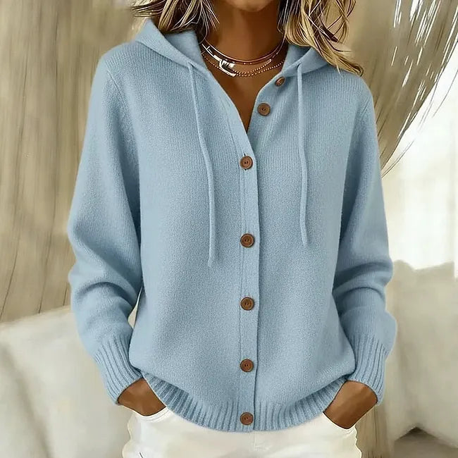 Goldie™ | Hooded Button Cardigan