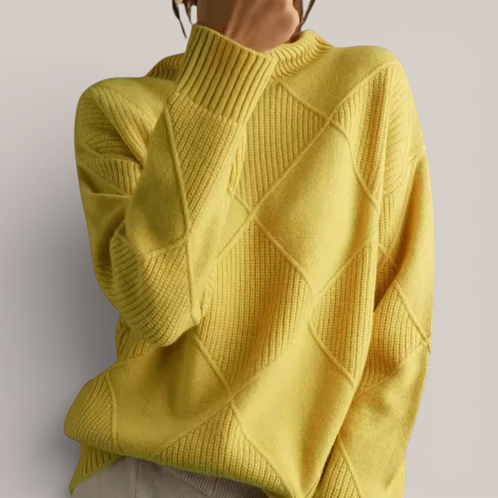 Léa | Pull géométrique raffiné
